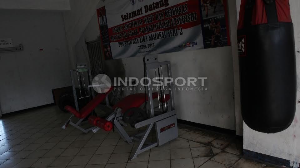 Pelatnas Muaythai Indonesia terletak di tribun stadion GBK.